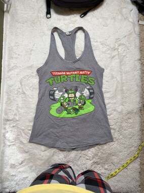 Flex Comics Teenage Mutant Natty Turtles Racerback Tank Top Size M